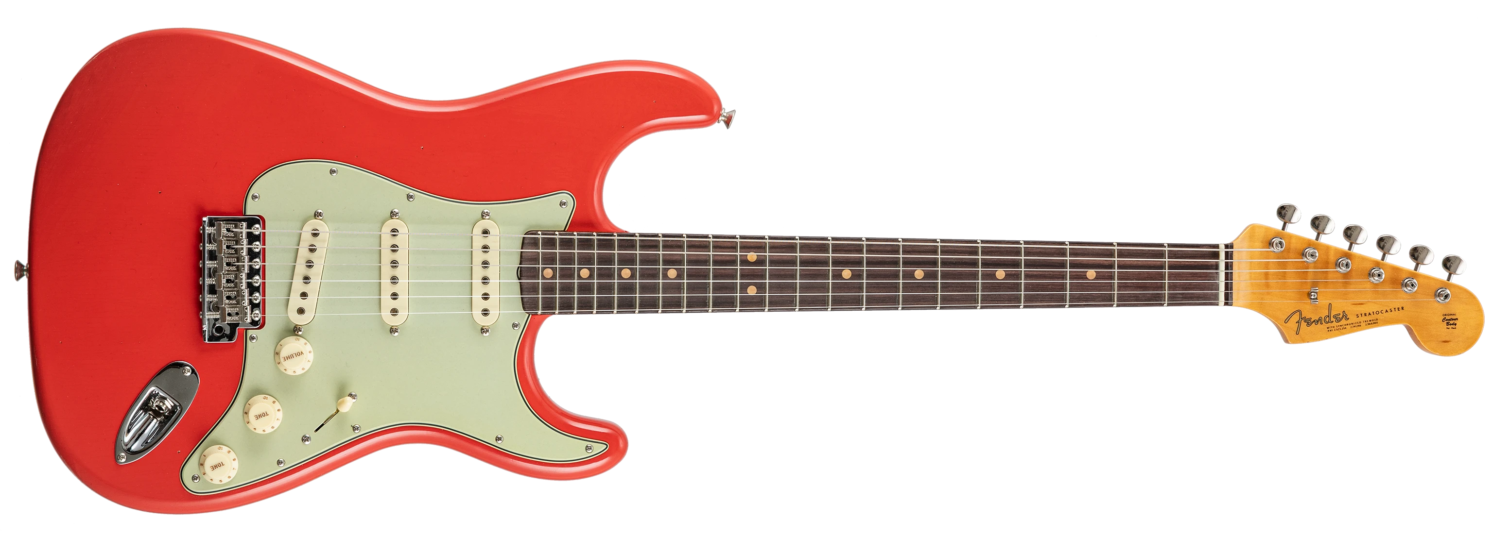 Fender Custom Shop Limited Edition '63 Stratocaster Journeyman Relic Electric Guitar - Aged Fiesta Red